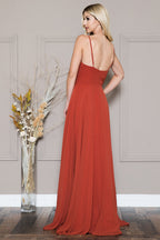 La Merchandise LAA477 Simple Spaghetti Strap Chiffon Bridesmaids Dress - - LA Merchandise