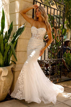 Wholesale Bridal Dress Sweetheart Beaded Mermaid Gown By LAASU081B - - Dress LAA