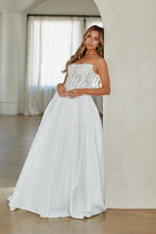 Wholesale Strapless Lace Corset Ball Gown Wedding Dress with Pockets Bridal Gown by LAA2089 - - Wedding Dress LAA