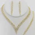 La Merchandise LAJS20666 Jewelry Set Necklace Bracelet Earrings - Gold - LA Merchandise, Inc.