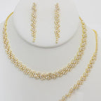 La Merchandise LAJS20665 Jewelry Set Necklace Bracelet Earrings - Gold - LA Merchandise, Inc.