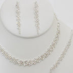 La Merchandise LAJS20665 Jewelry Set Necklace Bracelet Earrings - SILVER - LA Merchandise, Inc.