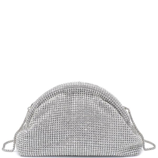 La Merchandise LAJ28770 Silver Rhinestone Bling Clutch Wholesale Purse - - LA Merchandise, Inc.