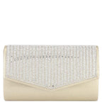 La Merchandise LAJ105036 Rhinestone Evening Clutch Wholesale Purse - Gold - LA Merchandise, Inc.