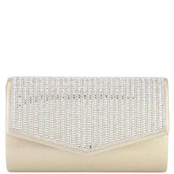 La Merchandise LAJ105036 Rhinestone Evening Clutch Wholesale Purse - Gold - LA Merchandise, Inc.