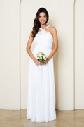 Simple Off White A-Line Wedding Dress By LA Merchandise LAV3520 - Off White - Wedding Dresses LAV