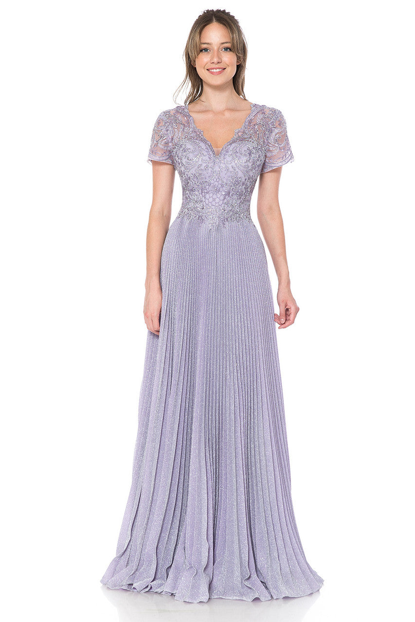 La Merchandise LAF8139 Pleated Mother Of Bride Formal Wholesale Gown - LILAC - LAF