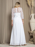 Formal 3/4 Sleeve Mother of the Bride Dress By LA Merchandise LAV5248 - - Mother of the Bride Dresses LAV