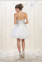 La Merchandise LA1414 Strapless Short Wholesale Homecoming Party Dress - - LA Merchandise