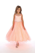Beautiful Little Girls Tulle Pageant Dresses - LAG5278 - BLUSH - LAG
