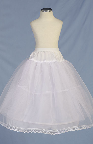 Classic Girl's Petticoat- LAD916 - White - LAD