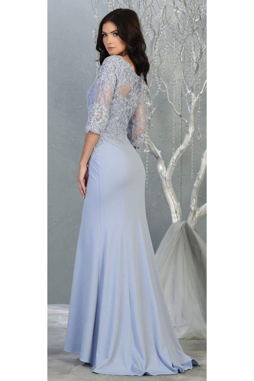 La Merchandise LA1810 Classy 3/4 Long Sleeve Mother Of The Bride Dress - - LA Merchandise