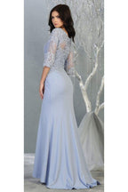 La Merchandise LA1810 Classy 3/4 Long Sleeve Mother Of The Bride Dress - - LA Merchandise