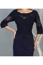 La Merchandise LA1810 Classy 3/4 Long Sleeve Mother Of The Bride Dress - - LA Merchandise