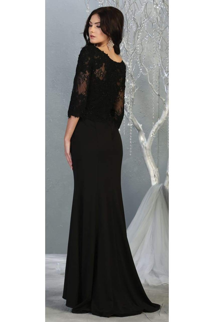 La Merchandise LA1810 Classy 3/4 Long Sleeve Mother Of The Bride Dress - - LA Merchandise