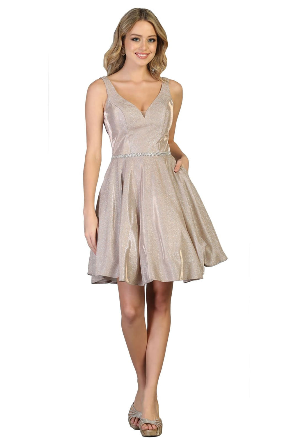 Shimmering Cocktail Dress - LA1777 - - LA Merchandise
