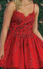 Cocktail Embroidered Dress - LA1891 - - LA Merchandise
