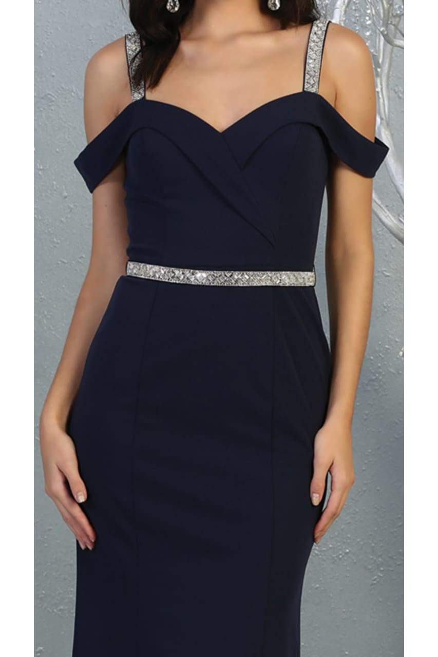 Cold Shoulder Formal Long Dresses - LA1765 - - LA Merchandise