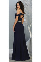 Cold Shoulder Formal Long Dresses - LA1765 - - LA Merchandise