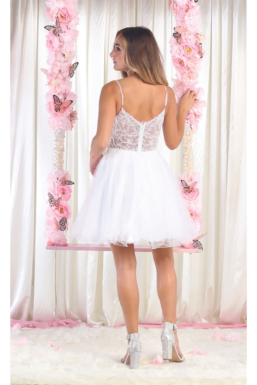 La Merchandise LA1888 Cute Fit & Flare Short Homecoming Party Dress - - LA Merchandise