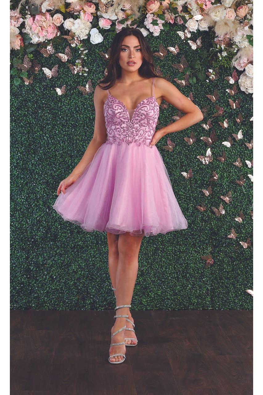 La Merchandise LA1888 Cute Fit & Flare Short Homecoming Party Dress - - LA Merchandise