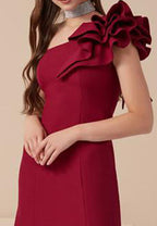 La Merchandise LAP3736 One Shoulder Mermaid Fitted Classy Formal Dress - - LAP