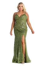 Formal Glitter & Plus Size Gown - LA1905 - - LA Merchandise