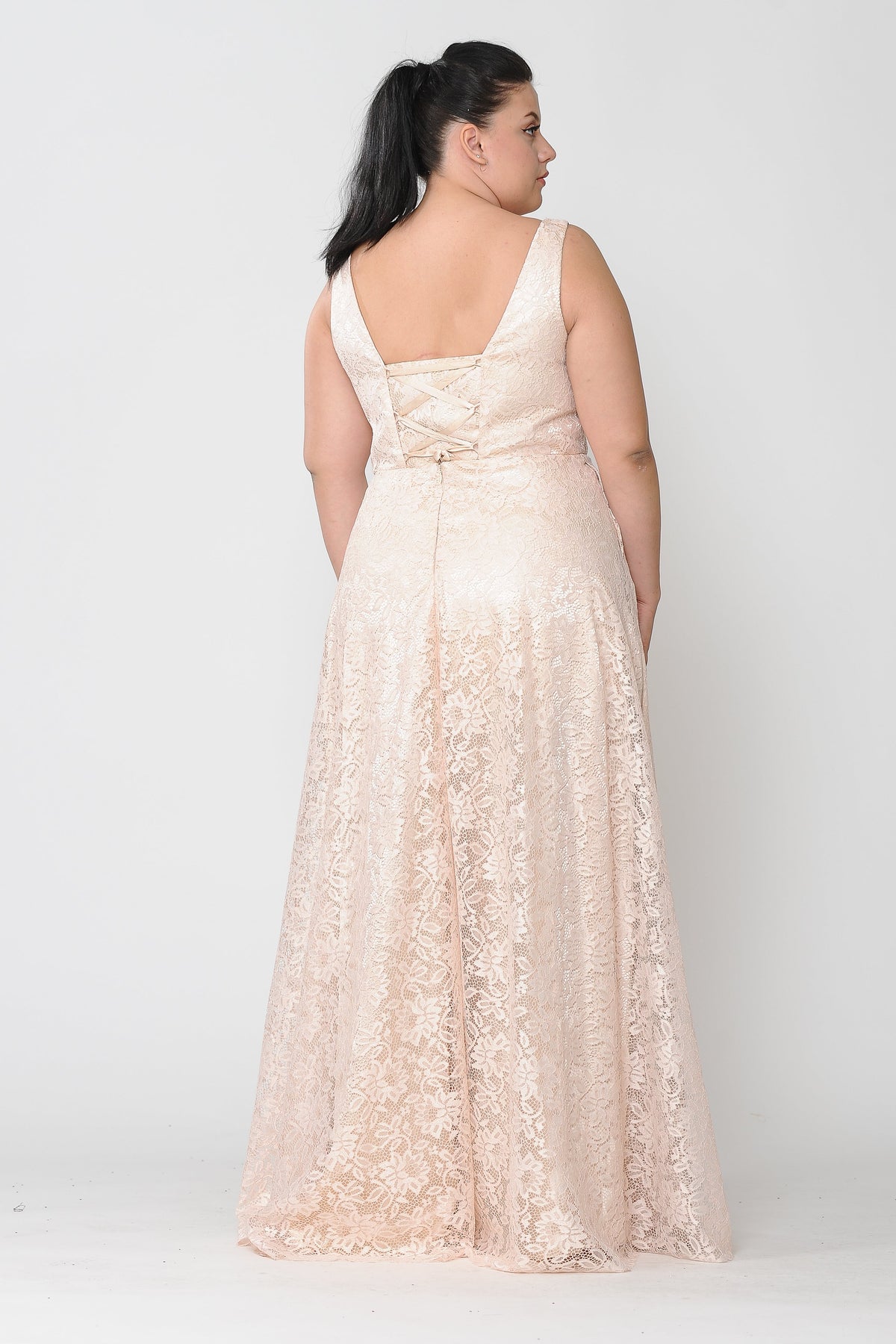 Formal Plus Size Lace Dresses - LAYW1020 - - LAY