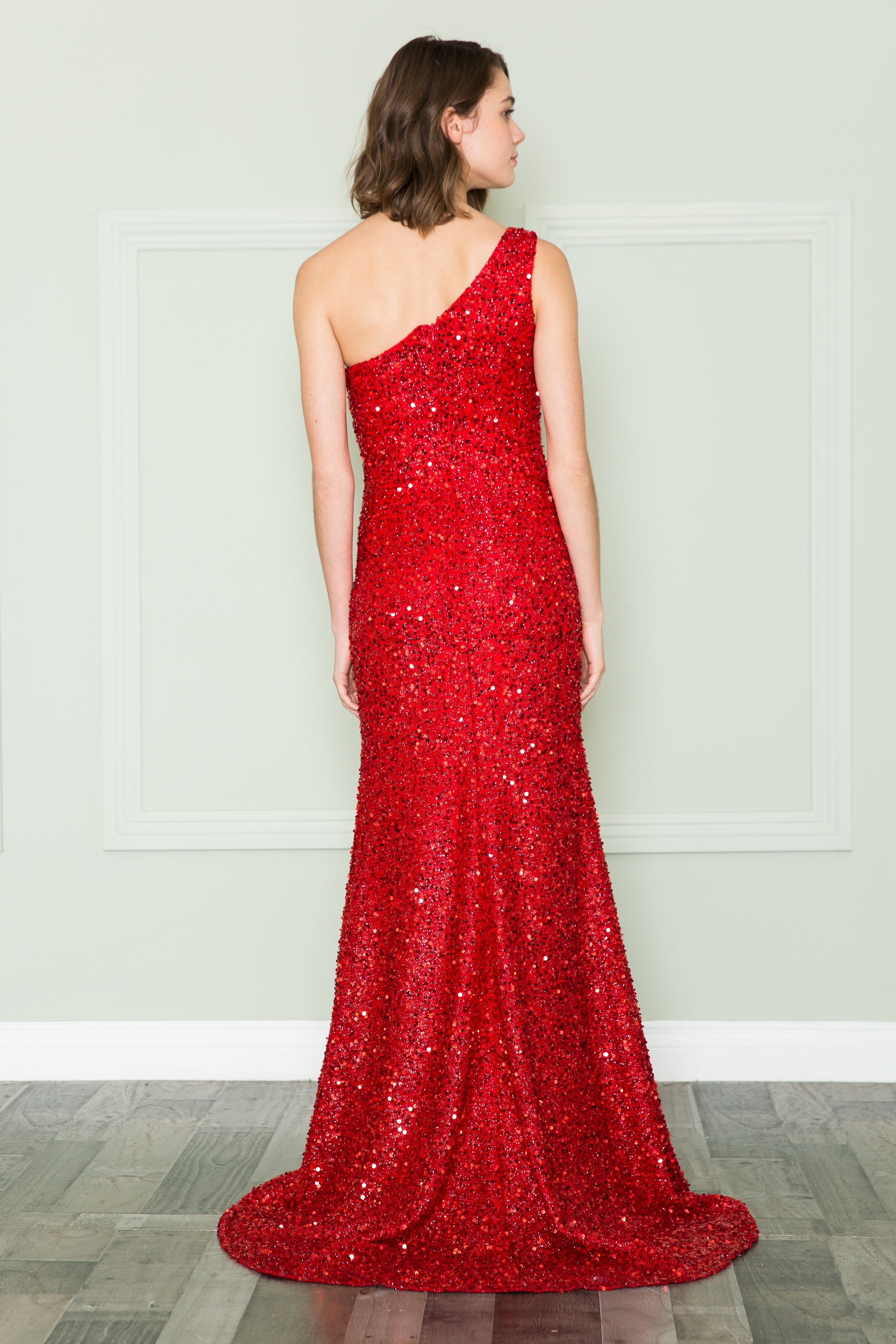 Formal Sequined Prom Dress - LAY8874 - - LA Merchandise