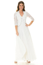 Wholesale Engagement Dress Sleeveless Sequin Wedding Gown By LAF5237 - IVORY - Dress LAF