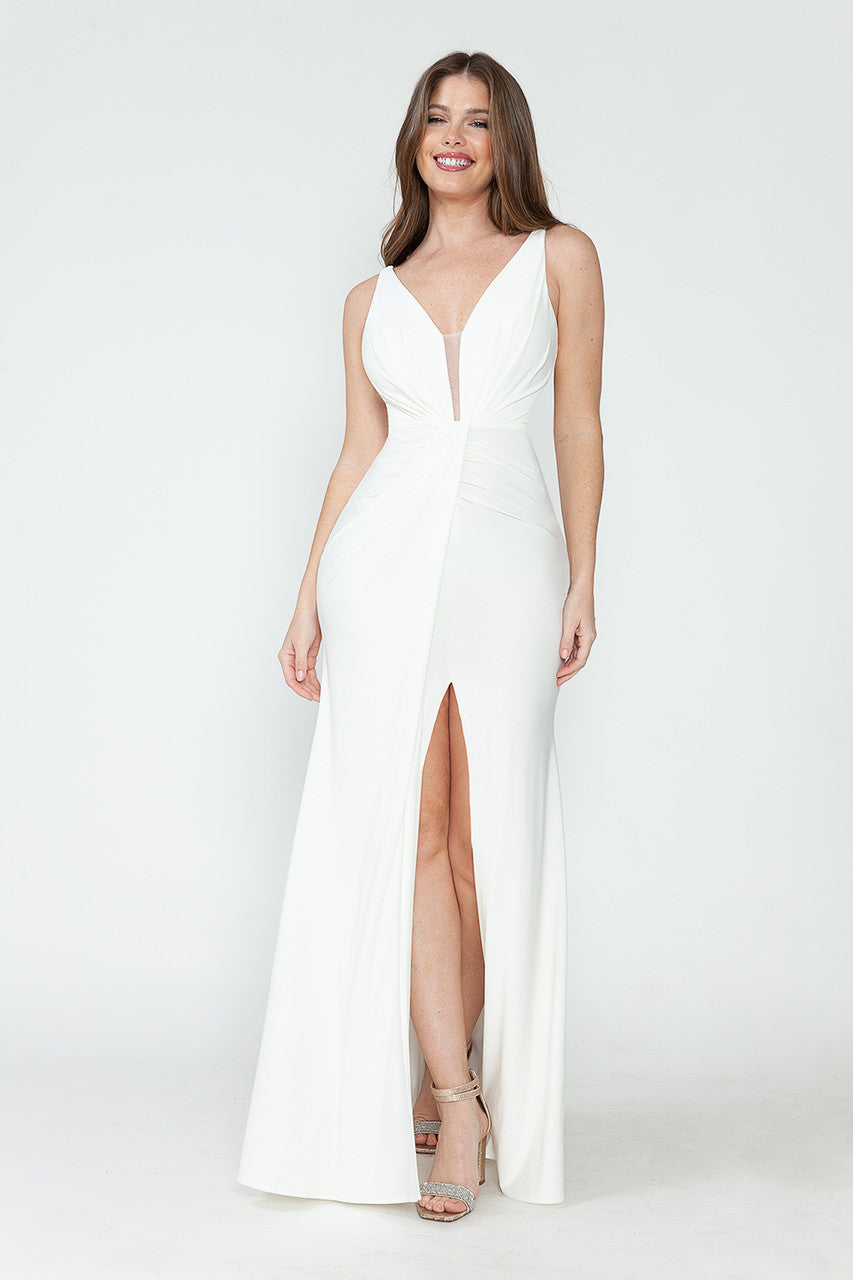 Wholesale Wedding Dress Spaghetti Strap Mermaid Bridal Gown By LAF5308 - IVORY - Dress LAF
