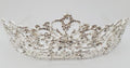 Statement Silver Quinceanera Tiara Crown With Side Pins By LADJ048 - - Tiaras LAD