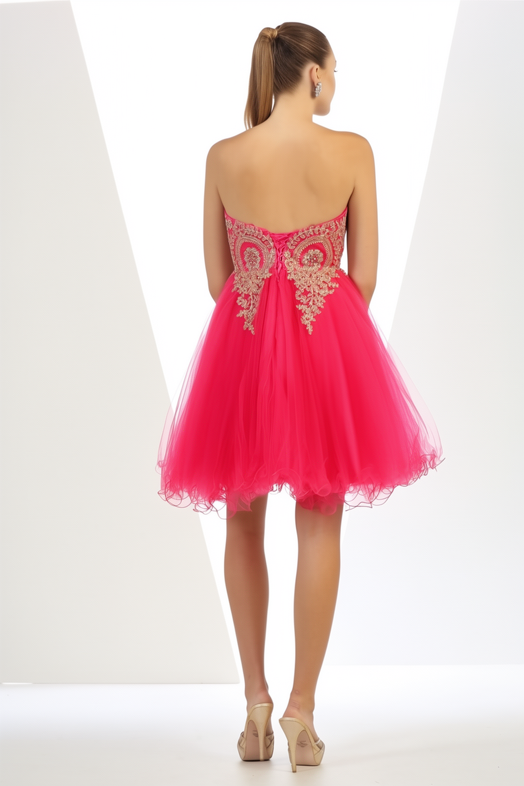 La Merchandise LA1414 Strapless Short Wholesale Homecoming Party Dress - - LA Merchandise