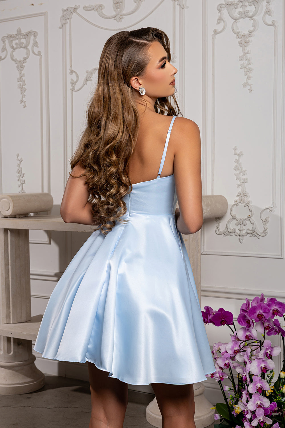 LA Merchandise LA1654 Spaghetti Straps Pockets Simple Hoco Dress - - Short Dress LA Merchandise