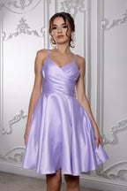 LA Merchandise LA1654 Spaghetti Straps Pockets Simple Hoco Dress - - Short Dress LA Merchandise