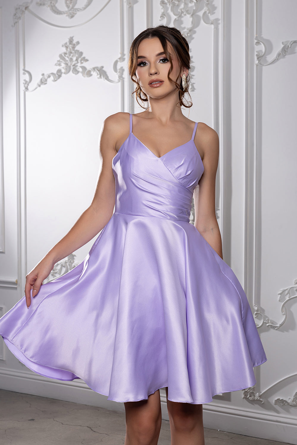 LA Merchandise LA1654 Spaghetti Straps Pockets Simple Hoco Dress - - Short Dress LA Merchandise