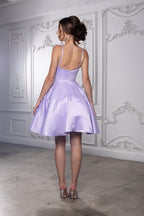 LA Merchandise LA1654 Spaghetti Straps Pockets Simple Hoco Dress - - Short Dress LA Merchandise