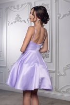 LA Merchandise LA1654 Spaghetti Straps Pockets Simple Hoco Dress - - Short Dress LA Merchandise