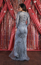 La Merchandise LA1850 Long Sleeve Special Occasion Mermaid Dress - - LA Merchandise