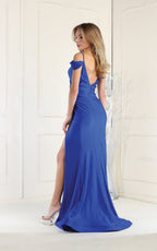 La Merchandise LA1855 Off the Shoulder Bodycon Stretchy Prom Dress - - LA Merchandise