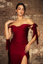 La Merchandise LA1858 Bow Tie Straps Bridesmaids Wholesale Gowns - - LA Merchandise