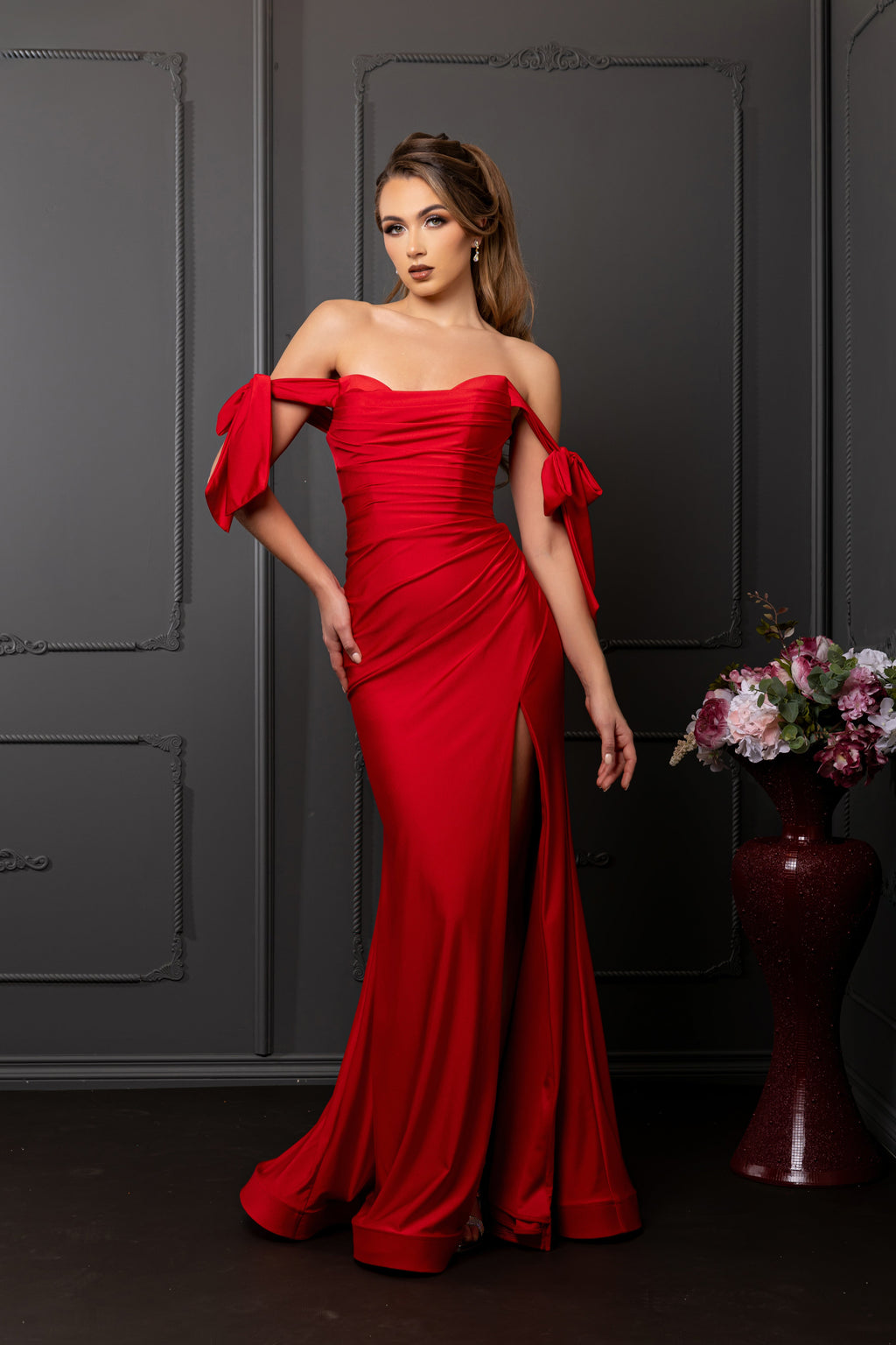 La Merchandise LA1858 Bow Tie Straps Bridesmaids Wholesale Gowns - - LA Merchandise
