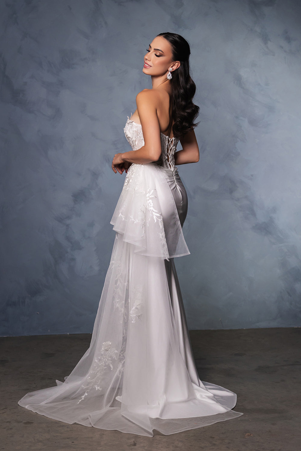 Wholesale Wedding Gown High Slit Sweetheart Bridal Dress By LA2072 - - Dresses LA Merchandise, Inc.