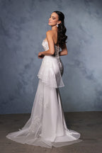 Wholesale Wedding Gown High Slit Sweetheart Bridal Dress By LA2072 - - Dresses LA Merchandise, Inc.