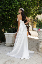 Wholesale Wedding Dress Strapless High Slit A-Line Gown By LA2144 - - Dress LA Merchandise