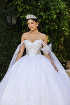 Wholesale Wedding Gown Sweetheart Cape Sleeves Bridal Dress By LA263 - - Dress LA Merchandise