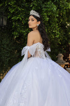 Wholesale Wedding Gown Sweetheart Cape Sleeves Bridal Dress By LA263 - - Dress LA Merchandise