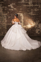 LA Merchandise LA281 Off-Shoulder Quinceañera Gown with Rhinestone Corset Bodice - - Quinceanera Dress LA Merchandise