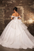 LA Merchandise LA281 Off-Shoulder Quinceañera Gown with Rhinestone Corset Bodice - - Quinceanera Dress LA Merchandise