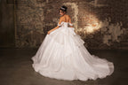 LA Merchandise LA281 Off-Shoulder Quinceañera Gown with Rhinestone Corset Bodice - - Quinceanera Dress LA Merchandise